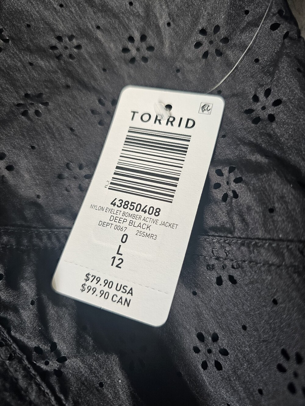 Torrid Eyelet Bomber Active Jacket - Picture 6 of 7